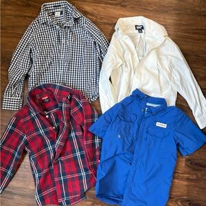4 boys shirts 1 boy jacket bundle